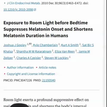 Study: Light @ Night Is Destroying Your Health!