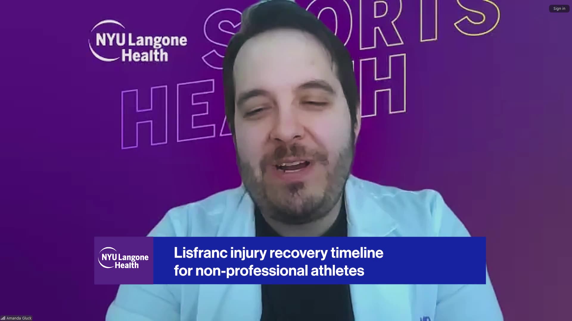 NYU Langone's Daniel J. Kaplan, MD explains Andrew Thomas' recovery from Lisfranc surgery