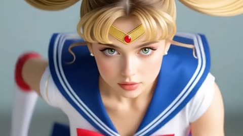 Sailor moon Con retoque de animacion 3d hecho con inteligencia artificial