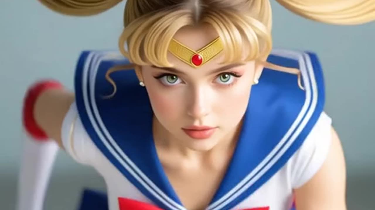 Sailor moon Con retoque de animacion 3d hecho con inteligencia artificial