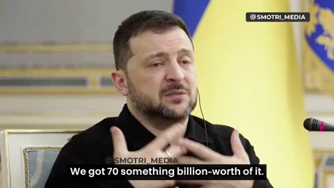 We were right... again. Zelenskyy claims Ukraine only received $75B of the over $177B sent in aid.