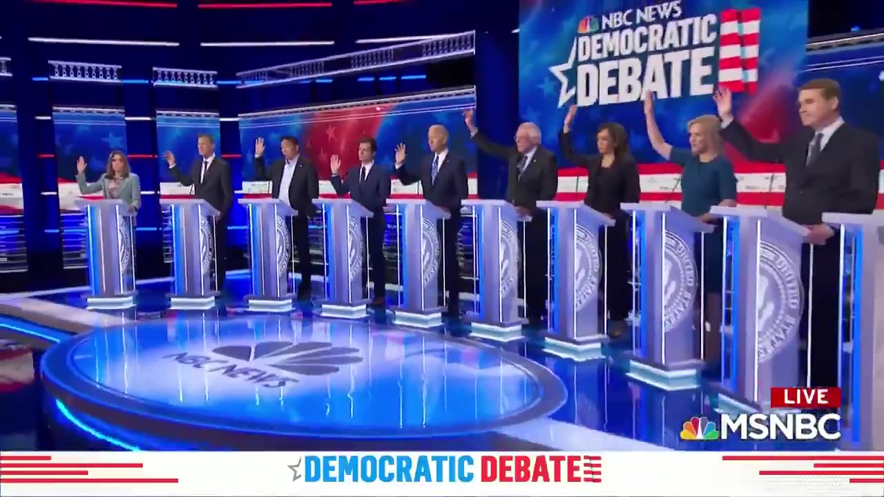every Democrat presidential candidate rose their hand in support for healthcare for illegal aliens.
