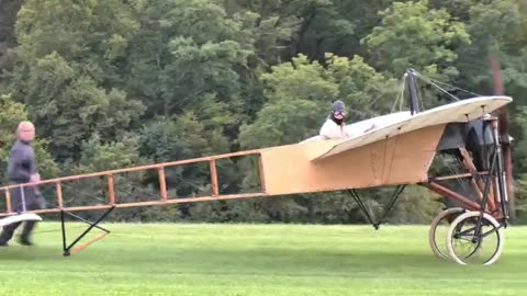 This is an original Bieriot XI, first flown in 1909 and can still fly to this day.