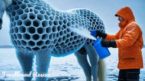 Snow Horse Covered in Millions of Barnacles & Bees Rescued by Brave Team– Incredible Survival Story!