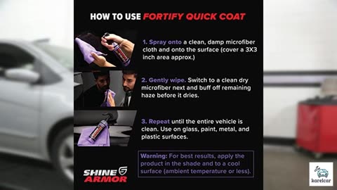 SHINE ARMOR Ceramic Coating Fortify Quick Coat Car