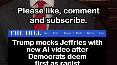 Trump Trolls Hakeem Jeffries Again with New AI Video