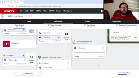 Cooper's 2025-26 CFP Bracket