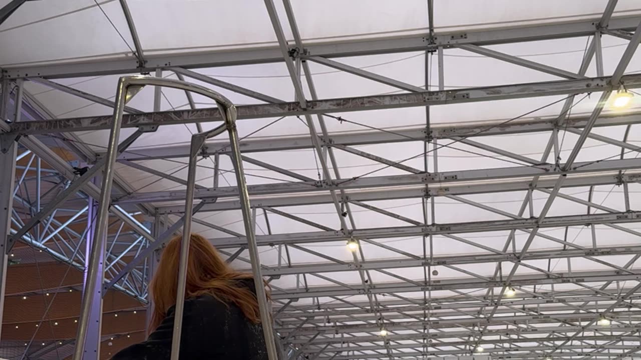 Ice Skating Girl Falls Backwards