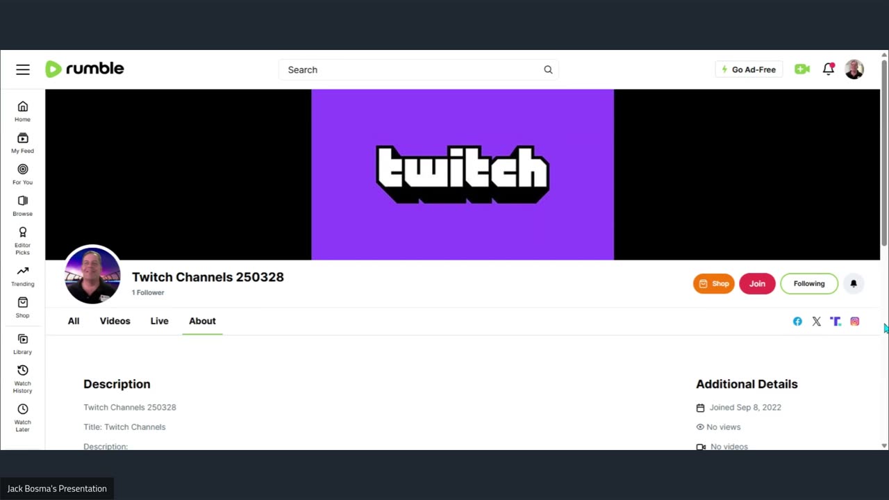 Twitch Channels 250328