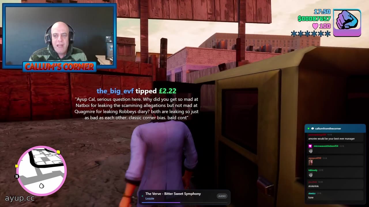 ayupcc - Callum's Corner - 05/01/26 - Determined daytime Progress