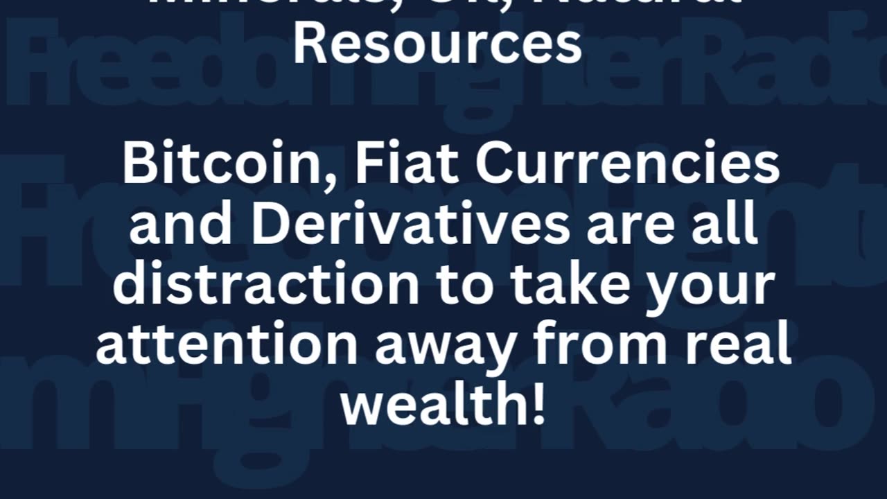REAL WEALTH is not Fiat Money or Bitcoin