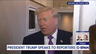 When Piggies Fly OR Trump Speaks to Reporters