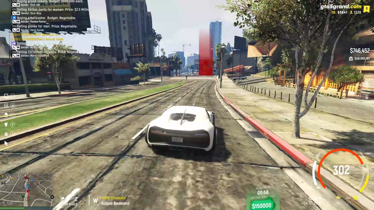 GTA V - Grand RP EN1 - Bugatti Chiron - Corrida de Rua de 04-01-2025 - 14:15 - Sargento Rodrigues