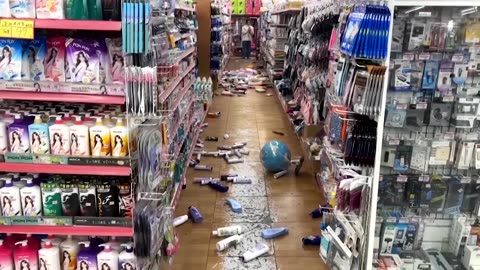 Videos capture moment a 6.1-quake hits southeastern Taiwan