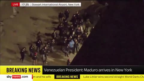 Venezuelan President Maduro being escorted by the FBI in New York