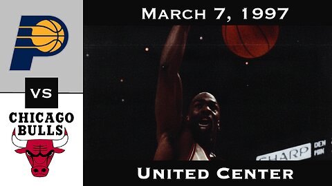Full Game: A Methodical Playoff Prep vs Reggie Miller | Bulls vs Pacers (March 7, 1997)