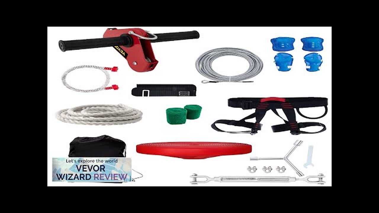 VEVOR Zip line Kits for Backyard 120FT Zip Lines for Kid Review