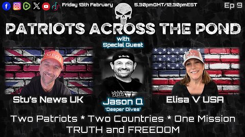 Patriots Across The Pond & Frens - JASON Q - Friday Deeper Dives LIVE Ep9
