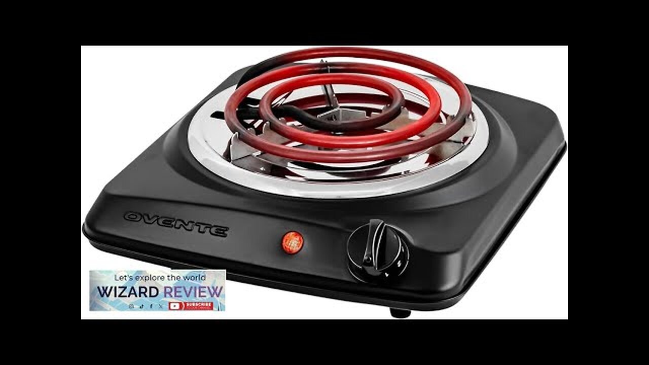 OVENTE Electric Countertop Single Burner 1000W Cooktop with 6" Stainless Steel Coil Review