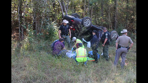 DRIVER ROLLS VEHICLE, GOODRICH TEXAS, 10/28/25...