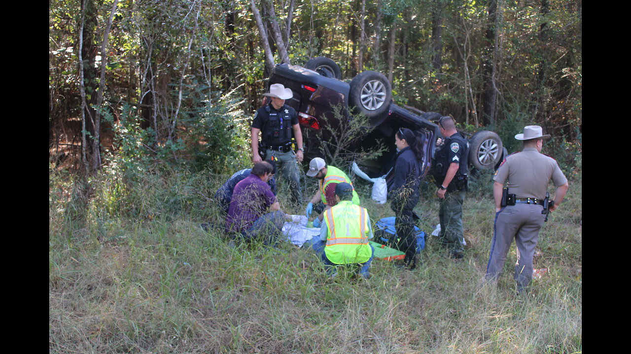 DRIVER ROLLS VEHICLE, GOODRICH TEXAS, 10/28/25...
