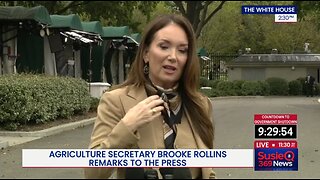 Secretary of Agriculture, Brooke Rollins Speaks to White House Reporters