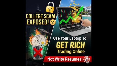 COLLEGE SCAM EXPOSED! 🤫 Use Your Laptop To GET RICH Trading Online, Not Write Resumes!