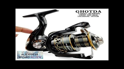 Fishing Spinning Reel Metal Spool 5.2:1/4.7:113BB Ball Bearings Carp Fishing Reel Review