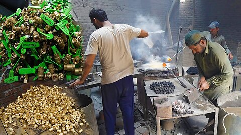 How to Make Brass Hnadle Ball Valve || Amazing Process of Making Brass Valve.