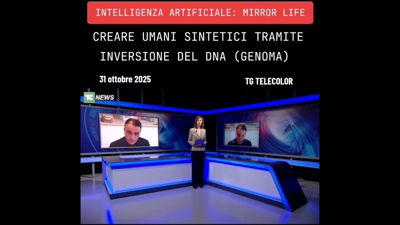 INTELLIGENZA ARTIFICIALE: "MIRROR LIFE: CREARE UMANI SINTETICI TRAMITE INVERSIONE DEL DNA"