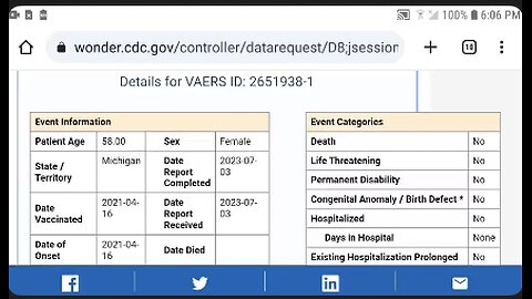 She got the vaccine, it almost killed her. Solution? Keep on getting more. What a dumb ass.