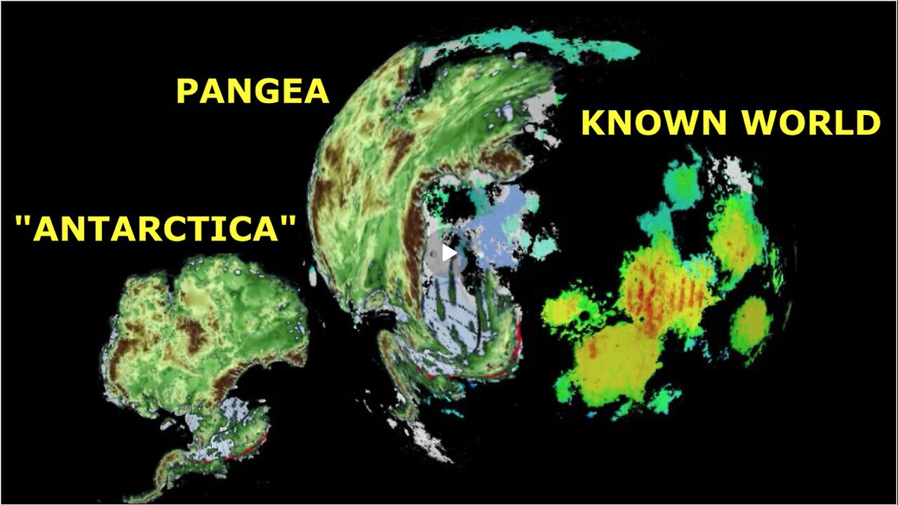 They Turned Pangea and Atlantis on the Plasma-Moon True Flat-Earth Map into the Fake "Antarctica"
