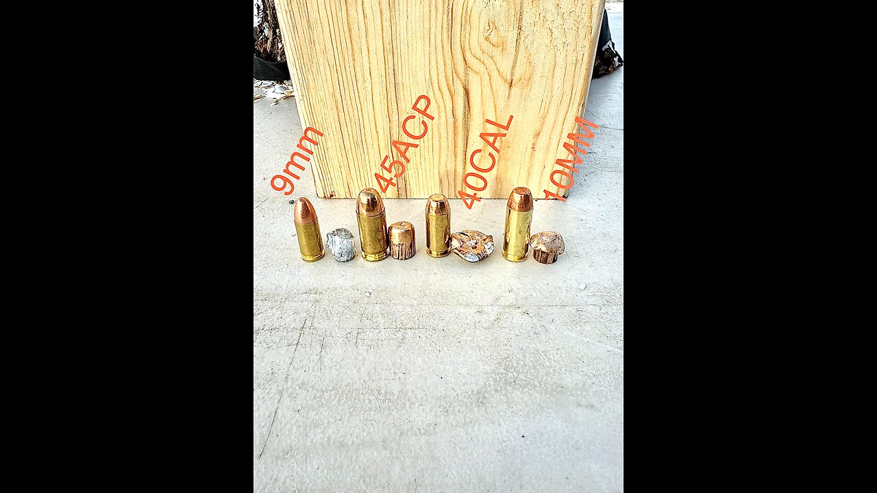 9mm vs 10mm vs 45 ACP vs .40 S&W: Penetration Test!