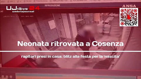 Neonata ritrovata a Cosenza rapitori presi in casa_ blitz alla festa per la 'nascita'