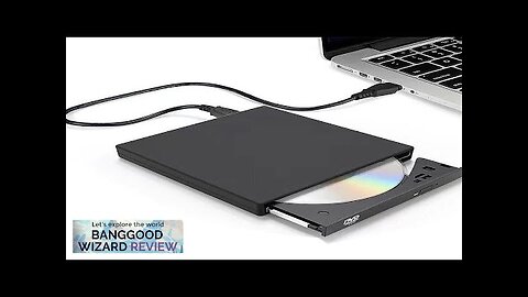 USB2.0 Portable External DVD Optical Drive 24X High-speed Recording Intelligent Noise Review