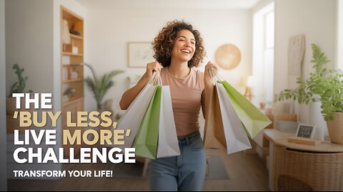 The "Buy Less, Live More" Challenge: Transform Your Life! #BuyLessLiveMore #simplifyyourlife