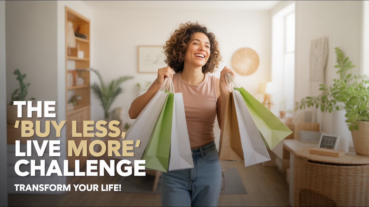 The "Buy Less, Live More" Challenge: Transform Your Life! #BuyLessLiveMore #simplifyyourlife