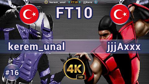 Ultimate Mortal Kombat 3 - 🇹🇷 kerem_unal vs jjjAxxx 🇹🇷 FT10 / 4K 60 FPS #umk3 #ultimatemortalkombat3