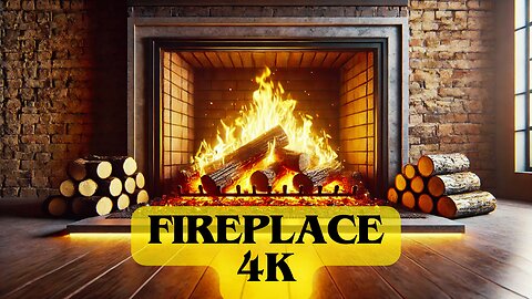 fireplace 4k - chimenea 4k