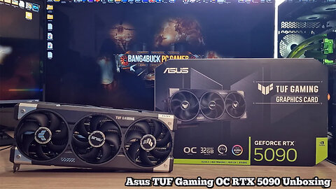 Asus GeForce RTX 5090 TUF Gaming OC Graphics Card Unboxing