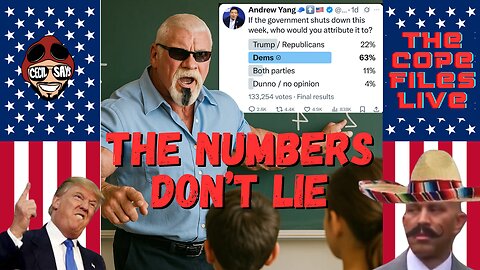 Cope Files- The Numbers Don't Lie, And They Spell Disaster For Dems At Midterms.