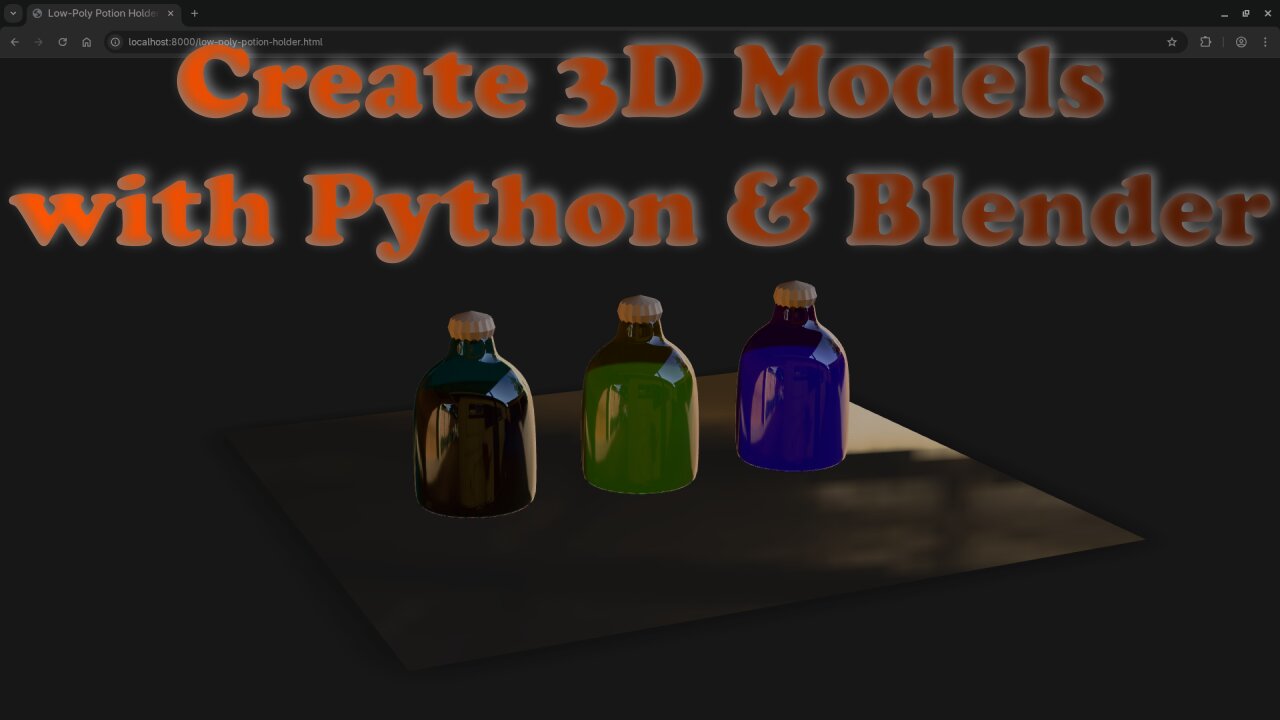 Create Stunning 3D Models for the Web with Blender & Python – Beginner Guide