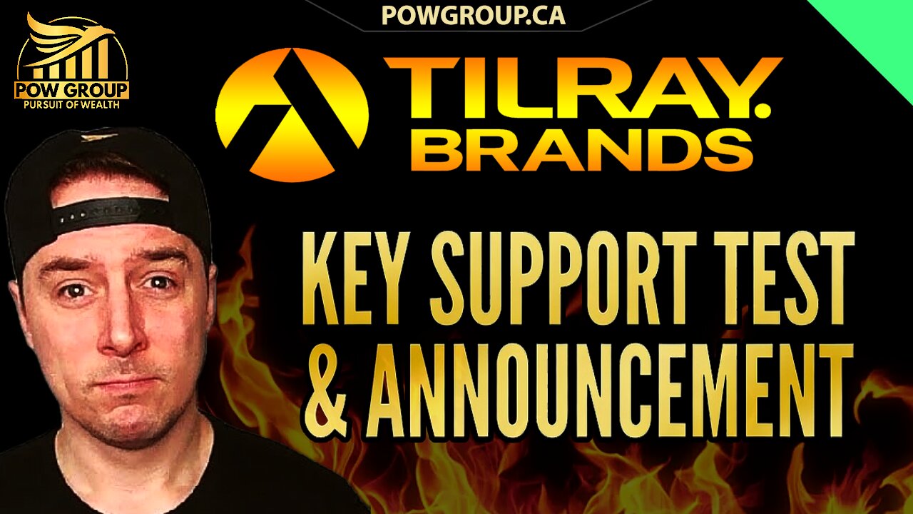 Tilray Brands Key Support Test & Exciting Announcement
