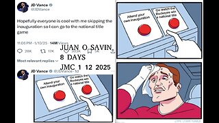 JUAN O SAVIN- 8 Days and A Way to Go - JMC 1 12 2025