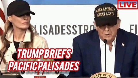 LIVE: President Trump Speaks to Pacific Palisades Council about LA Fires!