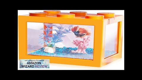 Small Betta Fish Tank Stackable Mini Fish Tank Aquarium Tank Kit 3/5 Review