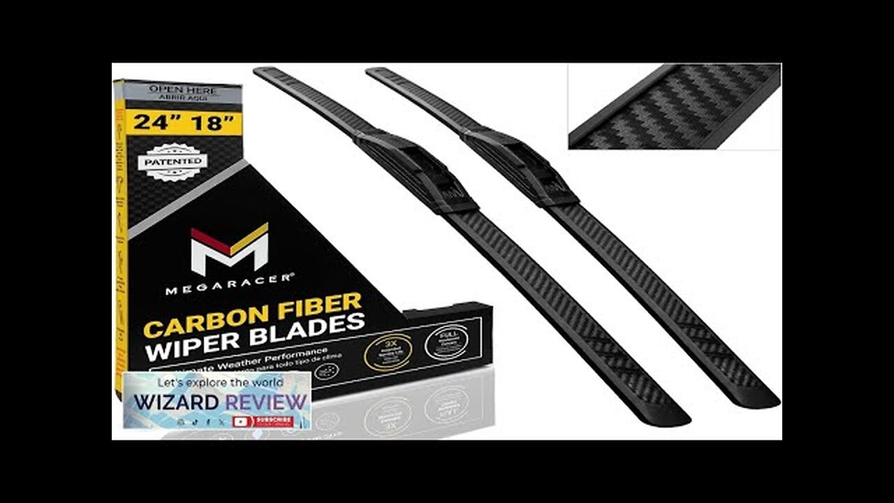 Carbon Fiber Windshield Wipers Blades 24"+18" Patented Automotive Replacement Windshield Review