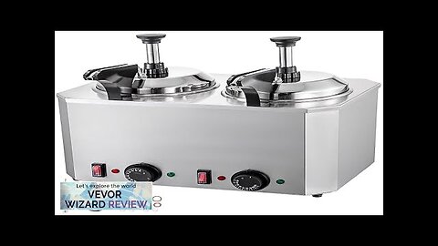 VEVOR Cheese Warmer with Pump 5.28 Qt Capacity Cheese Dispenser Hot Fudge Review