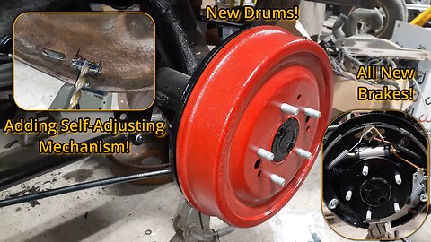 1939 Ford Standard: New Rear Brakes With Self Adjustment!