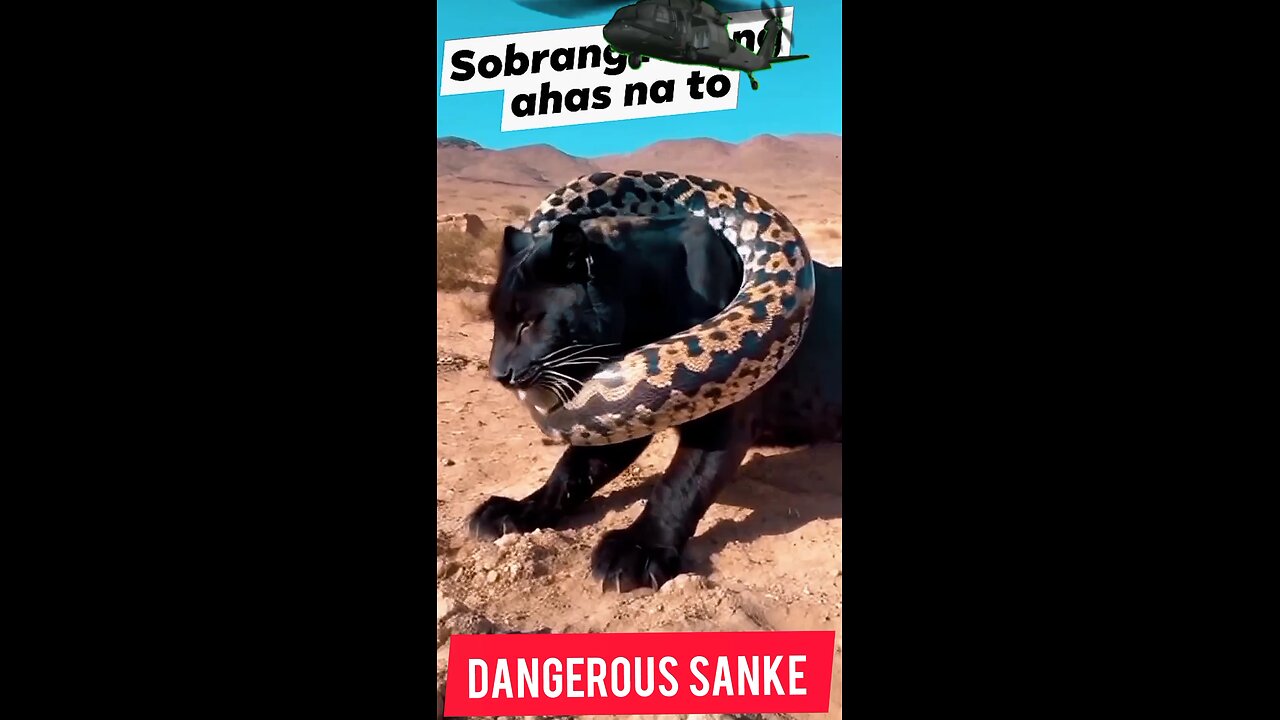 lion 🦁 vs sanke 🐍🚁😎😱 #short